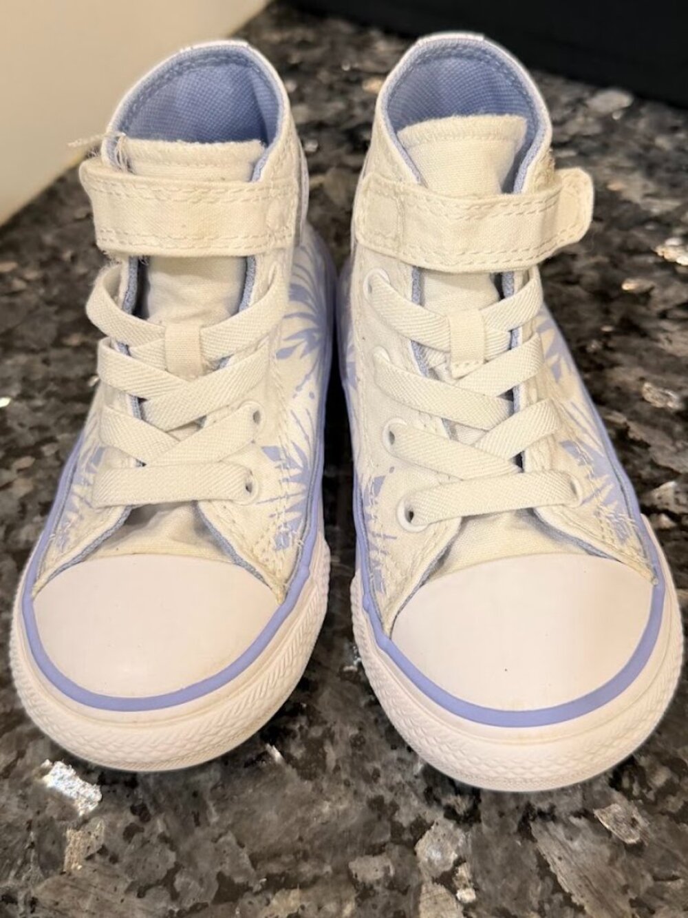 Disney Frozen Converse Toddle Size 8 High Top Sneakers